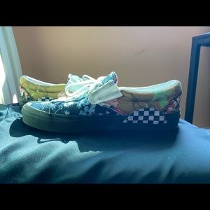 Multi textured/ patterned mens vans